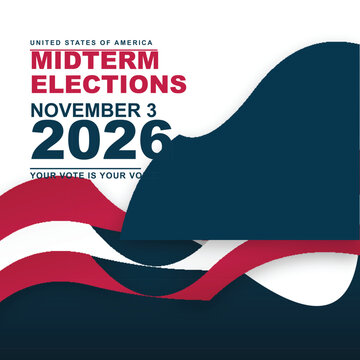 Usa midterm elections november 3 2026 vote poster