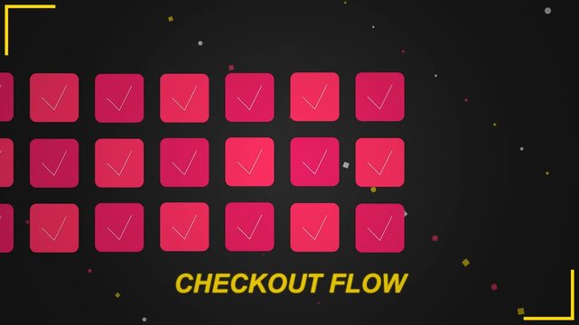 E-commerce shopping flow animation with add to cart button