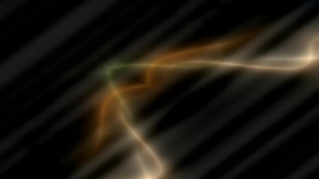 Abstract Motion Narrow Visuals in Dark Scene with Light Waves