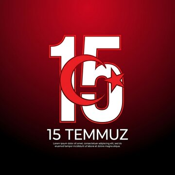 15 Temmuz anniversary logo with red star and crescent