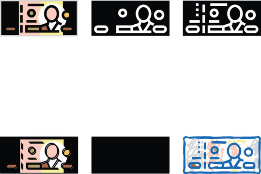 baht thb multistyle color icon vector. baht thb sign. isolated symbol
