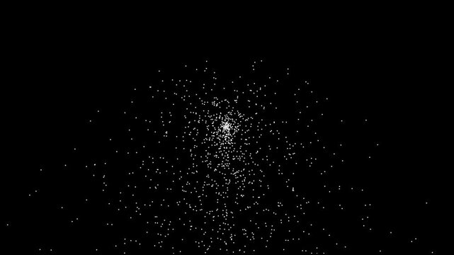 Motion design. fantastic festive abstract background of glitter magic multicolor particles fly or float in viscous liquid and glow, amazing shining bokeh in 4k.