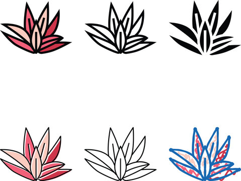 cryptocoryne wendttii color icon vector. cryptocoryne wendttii sign. types isolated symbol