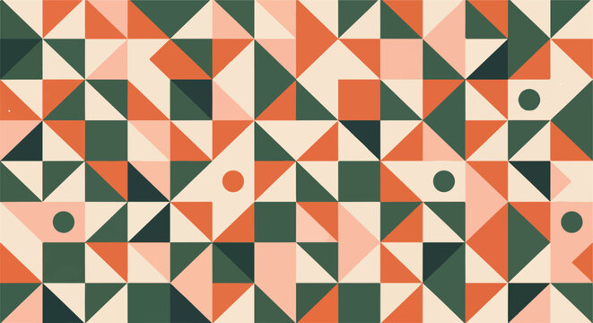 Seamless geometric abstract pattern background texture