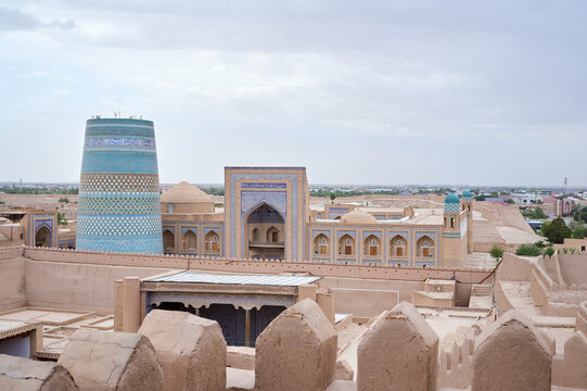 The ancient city  Khiva in Uzbekistan. Central Asia