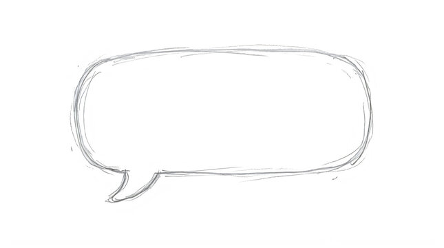 Speech bubble, empty chat box, conversation icon, dialogue symbol isolated on Transparent Background