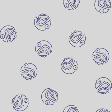 capsular contracture surgery vector line seamless pattern capsular contracture surgery sign illustration