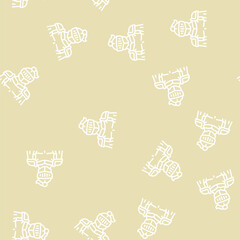 Obraz premium knight fairy tale vector line seamless pattern knight fairy tale sign illustration