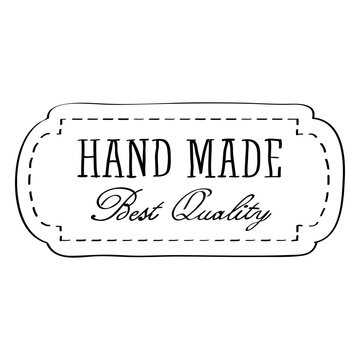 Hand made quality label