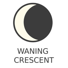 Moon waning Crescent icon © Vexels