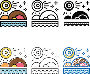 nature boho color icon vector. nature boho sign. isolated symbol multistyle © vectorwin