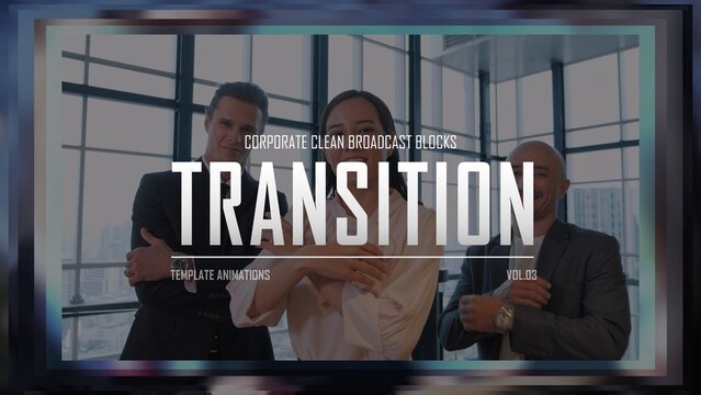 Corporate Clean Broadcast Blocks Transition / 4k Resolution / Horizontal / Part 03