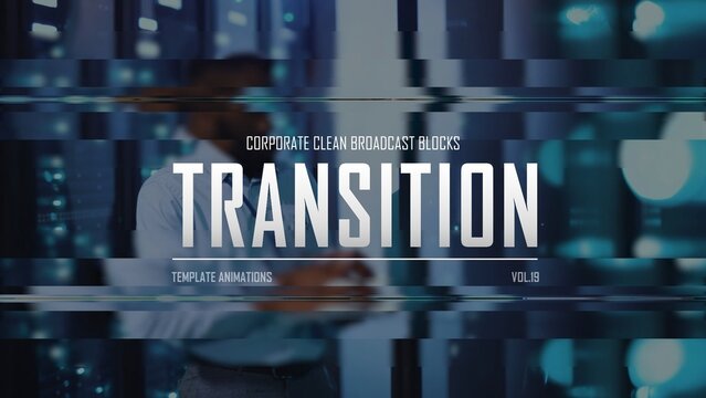 Corporate Clean Broadcast Blocks Transition / 4k Resolution / Horizontal / Part 19
