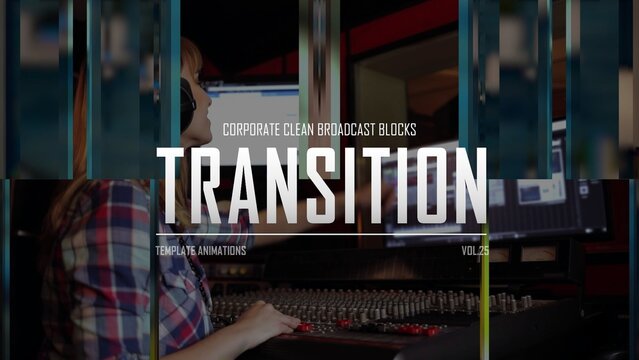 Corporate Clean Broadcast Blocks Transition / 4k Resolution / Horizontal / Part 25