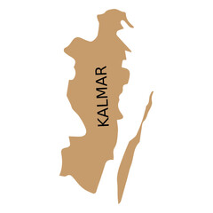 Kalmar county map © Vexels