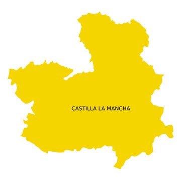 Castilla la mancha autonomous community map