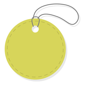 Plain round price tag