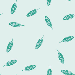 banana tropical leaf vector glyph seamless pattern banana tropical leaf sign illustration © vectorwin