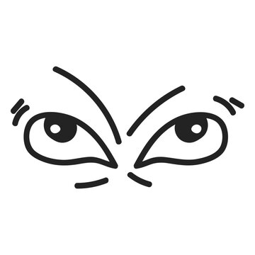 Comic envy emoticon eyes
