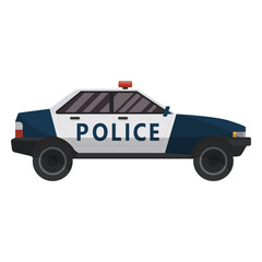 Fototapeta premium Car police illustration