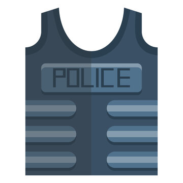 Bullet proof vest flak jacket illustration