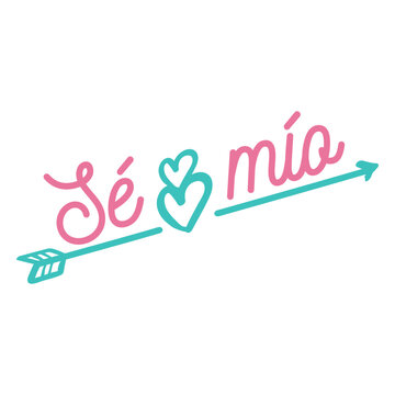 Te mio spanish lettering