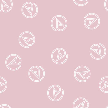 atheism agnosticism vector line seamless pattern atheism agnosticism sign illustration