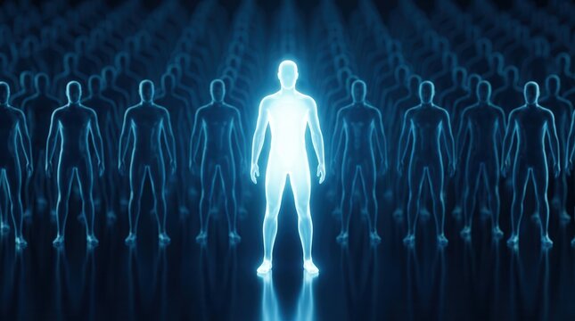 Early adopters embracing innovation as the standout leader among a group of individuals.