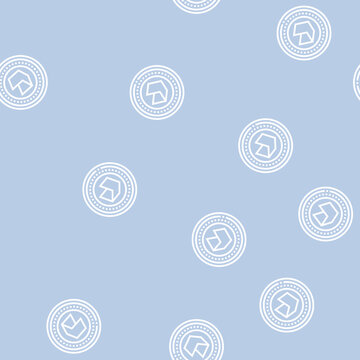 neo digital money vector line seamless pattern neo digital money sign illustration