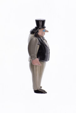 Kazakhstan, Almaty, June 7, 2026: Batman toy character Penguin isolated on white background