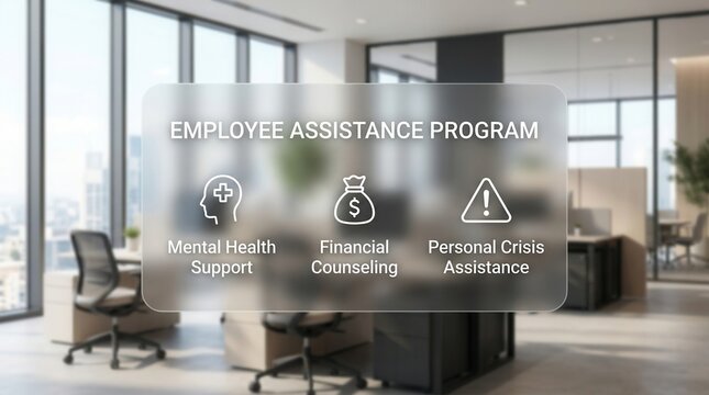 An employee assistance program offering medical insurance and mental health support for staff.