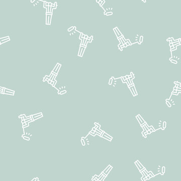 sound recoding video production vector line seamless pattern sound recoding video production sign illustration