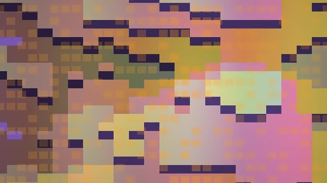 Abstract Pixel Mosaic Moving Colors in Dynamic Visual Texture