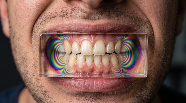 Patrones de fotoelasticidad en bloque de resina bajo presi&oacute;n dental