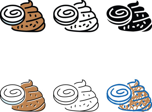 infested stool sample color icon vector. infested concepts stool sample sign. isolated symbol