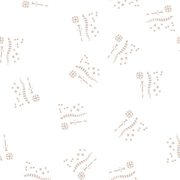 treatment scoliosis vector glyph seamless pattern treatment scoliosis sign illustration