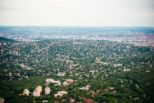 View from Elizabeth tower in Budapest, Hungary.