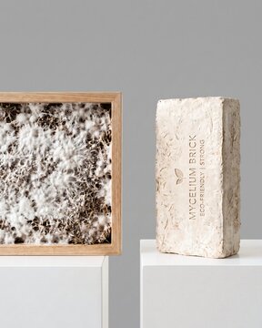 Bio-Brick Production: From Mycelium Colonization to Finished Brick.