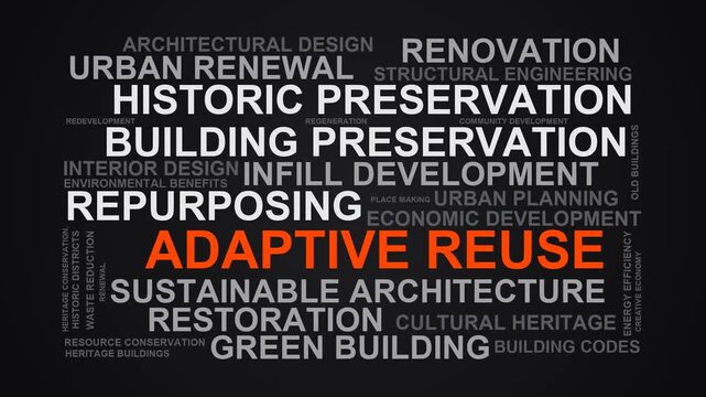 Adaptive Reuse Word Cloud