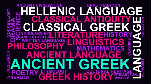 Ancient Greek Word Cloud