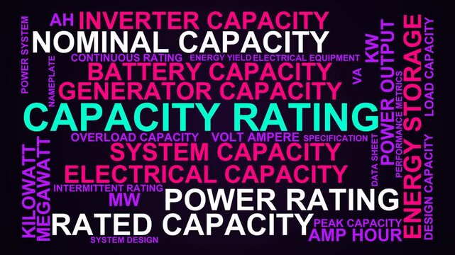 Capacity Rating Word Cloud