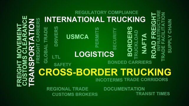 Cross-Border Trucking Word Cloud