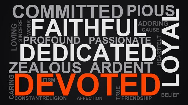 Devoted Word Cloud