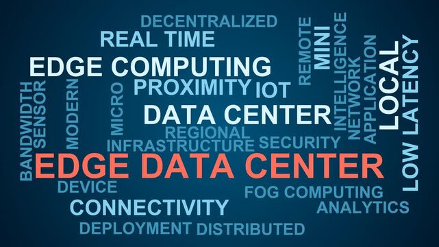 Edge Data Center Word Cloud