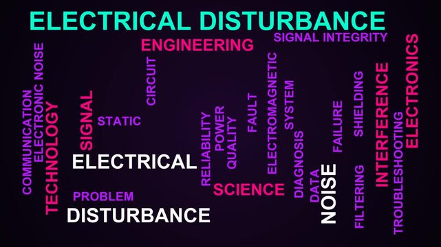Electrical Disturbance Word Cloud