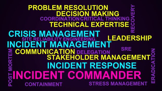 Incident Commander Word Cloud