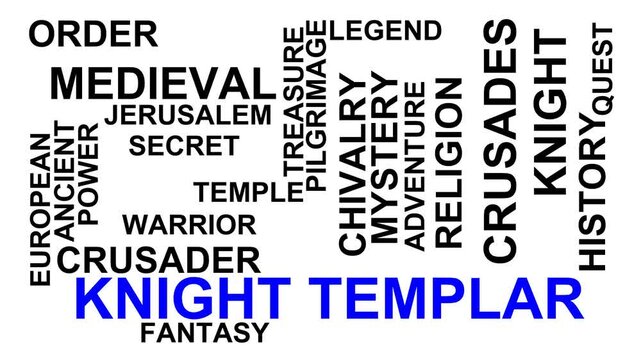 Knight Templar Word Cloud