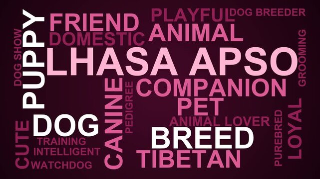 Lhasa Apso Word Cloud
