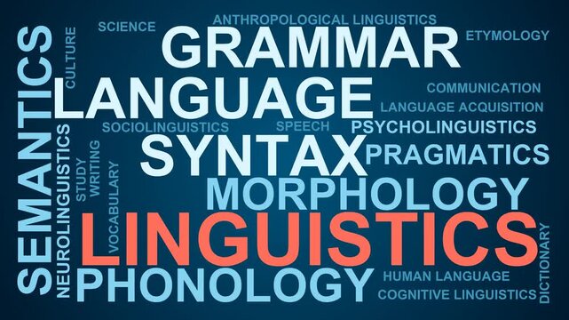 Linguistics Word Cloud