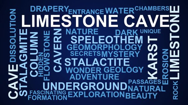 Limestone Cave Word Cloud